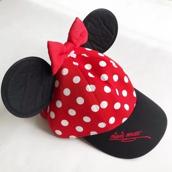 Walt Disney World Minnie Mouse ear baseball cap EUC youth (6-10 years) - Picture 3 of 8